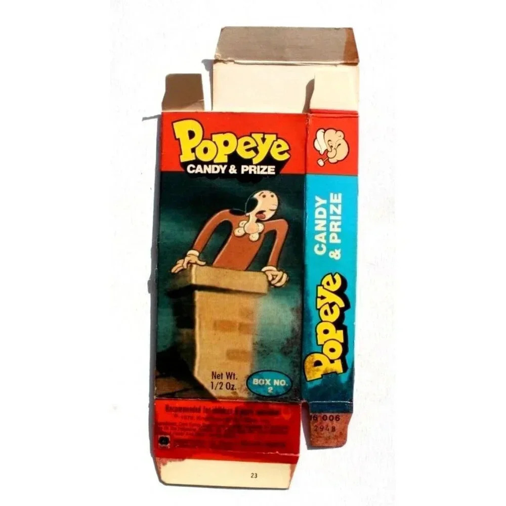Vintage 1979 Popeye / Olive Oyl Candy & Prize Box No. 2 1/2 oz